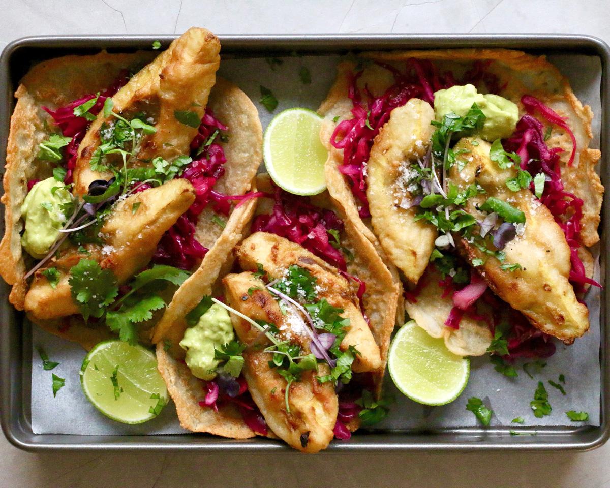 Tempura Avocado Tacos with Avocado Cream - Australian Avocados